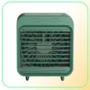 1 pièces USB bureau Mini ventilateur Portable refroidisseur d'air ventilateur climatiseur lumière bureau air refroidissement ventilateur humidificateur purificateur pour bureau chambre1975983