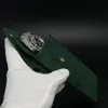 Top Luxus Green Papers Geschenkuhrenboxen Ledertasche Karte für Rolex-Uhr box203p