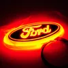 LED 4D car logo light 14 5cm 5 6cm Car Logo Auto Sticker Badge Light Blue Red White Light for ford FOCUS MONDEO248D