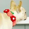 Colliers pour chiens Fruit collier décoratif animal de compagnie chat fraise fleur chiot chaton Retriever mignon moyen grand accessoires