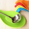 Table Mats Thicken Silicone Insulation Spoon Shelf Heat Resistant Placemat Drink Glass Tray Pad Mat Pot Holder Kitchen Gadget