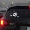 Komik Peep iskelet Araba Sticker Dekorasyon Ön Cam Pencereleri Cadılar Bayramı Gizli Reaper Hayalet Stickers Ölüm Kesme Vinil Çıkartma