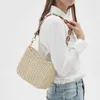 JBB Straw Woven Påsar för kvinnor Summer Beach Purses Travel Crossbody Wicker Handväskor Virka axel Tote Raffia Vacation HKD230807