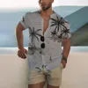 Männer Casual Hemden 2023 Sommer Männer Kleidung Kurzarm Hawaii Strand Hemd Große Größe 3D Digital Print Tops.