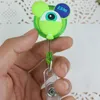 Wholesale Office Retractable Badge Reel Pull Buckle ID Card Badges Holder Cute Cartoon Silicone Reels Belt Clip Hospital School Supplies Anti-Lost Clips