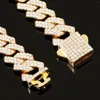 Halsbanden Luxe Ketting Diamant Cubaanse Halsband Wandelen Metaal Met Veersluiting Huisdier Kat Sieraden Groothandel