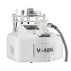 V10 V 9 Kavitation Vakuum Portable V Shape Roller Slant Machine Face Eyes RF Lifting Salong Använd Ansikt Lyft Roller Massage Radiofrekvens Icke-invasiv maskin