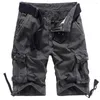 Shorts pour hommes Vêtements de travail Coton Camouflage Loose Five Point Multi Bag Pants Tendances de la mode européenne et américaine