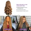 Perruques capless de cheveux humains 13x4 13x6 Highlight Lace Frontal Wigs Cheveux humains Honey Blonde Body Wave Lace Front Wigs pour les femmes 360 HD Full Lace Frontal Wig x0802