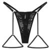 Spitze Aushöhlen Höschen Strumpfband Sexy Dessous Unterwäsche Set Erotische Perspektive Thongs Frau Sexy G-string Einstellbar Dessous L230626