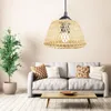 Hanglampen Retro Home Decor Set Lichte Tinten Plafondlamp Ornament Stofdicht Bamboe Weven Lampenkap Accessoire