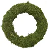 Dekorativa blommor Moss Ring Dream Catcher Diy Wreath Rattan Circle Material Julframställning Ringar