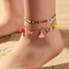 Anklets Vintage Beach Mieszany kolor ryżowy koralik stóp łańcuch spersonalizowany Tassel Butterfly Tourism Tourism Biżuteria świąteczna