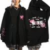 Sudaderas con capucha para mujer Stray Kids Kpop 5 estrellas Estampado con cremallera Sudadera con capucha Estilo coreano Y2k Harajuku Moda Mujer Sudaderas Invierno Cálido Cremallera Sudadera con capucha Abrigos 230807