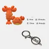 Plush dockor Cartoon Crab Doll Pendant Keychain Creative Crawfish ryggsäck Charm Childrens födelsedag julklapp 230807