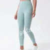 Pantaloni sportivi da donna a vita alta in tinta unita Pantaloni da yoga Abbigliamento da palestra Leggings Elastic Fitness Lady Complessivo Collant completo Allenamento