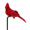 Objets décoratifs Figurines Artificielle Blanc Plastique Plume Amour Paix Colombes Oiseau Simulation Figurines Maison Table Jardin Suspendu Décoration Cadeau 1pc 230804