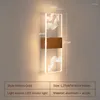 Applique murale plume Led lumières moderne allée couloir tricolore lampes bambou libellule ruban pour salon chambre chevet