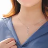 Luxe 925 Collier En Argent Tempérament Shell Fleur Collier Amour Fleur Gland Ensemble Brillant Zircon Clavicule Chaîne Dames Bijoux L230704