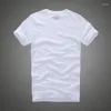 Men's Suits A1105Men T Shirt Cotton Solid O-Neck Short Sleeve Tshirt High Quality