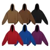 Designer Kanyes Classique Luxe Sweat à capuche Couche Épaissie Couleur Unie Hommes et Femmes Couple Oversize Pull À Capuche