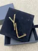 Bambusowa faktura broszka projektant literowych brooch Pins luksusowa wysokiej jakości biżuteria Kobiety złote broszki