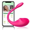 Massager App fjärrkontroll bärbar dildo vibrator kvinnor telefon trådlös 10 frekvens vibration klitoris g spot vuxen vuxen