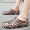 Sandals Men's Summer Hollow Out Breathable Beach Casual Flat Jelly Shoes Outdoor Slippers sandals men male 2023 230807