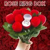 Jewelry Pouches Red Velvet Strawberry Ring Box Wedding Display Case Holder Gift Boxes Romantic Organizer Engagement