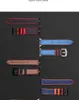 For Apple Watch strap new mixed color first layer cowhide strap iwatch 38/40/41mm/42/44/45mm fashion apple iwatch1~8se splicing color braided pattern leather strap