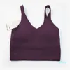 2023-débardeur de soutien-gorge de yoga pour femmes avec coussin de poitrine Gym vêtements de sport pour femmes Sexy et beau dos serré Yoga Fitness Logo débardeur