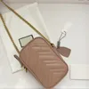 Topp Luxurys designers mini modeväskor äkta läder marmont kvinnor axel väska brev handväskor byter plånböcker klassiska kvinnor crossbody aftonväskor