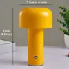 Bordsdesigner svamp lamp nattljus bärbar trådlös beröring laddningsbar dekorlampa USB säng lampa skrivbordslampa hkd230808