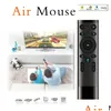 Teclados Controle de Voz Air Mouse Remoto Para Android Tv Box Drop Delivery Computadores Networking Ratos Entradas Dhjge
