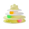 Cat Toys Rolling Ball Toy Hat White And Green Interactive Brain Game Four Layers Of Track Component Drop Delivery Home Garden Pet Sup Dhjwa