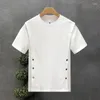T-shirts pour hommes T-shirt à manches courtes Été À la mode All-match Round Neck Half-sleeved Tops