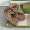 Designer Womens Platform Slide Sandals Luxury Slippers Thick Soles Cross Strap Sandals Size 35-45 With Box NO458