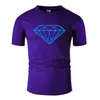 T-shirt da uomo Diamond Line Art O Neck Cotton Shirt Uomo e donna Unisex Summer Short Sleeve Designed Casual Tee M01056