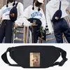 Waist Bags 2023 Fashion Bag Cute Dog Printing Chest Canvas Messenger Casual Shoulder Packs Purse Unisex Travel Belt Wallets