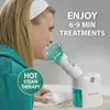 Sjukvårdsånga inhalator respiratorisk ångterapi Sinustryck, trängsel, förkylning och hostavlastning stor ansiktsmask för rengöring