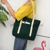 Totes 2023, nuevo bolso de lona coreano para mujer, bolso de mano artístico, bolso de compras ambiental de gran capacidad, bolsos de mano elegantes