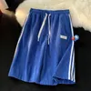 Pantaloncini da uomo Estate Bello Sport Moda Velluto a coste Tuta casual da strada alta Pantaloni a cinque punte Abiti maschili