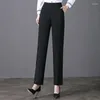 Women's Pants Spring Summer Autumn Women Slim Casual Work Wear Career Suit Straight Trousers Female S304