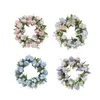 Decorative Flowers Artificial Wreath Housewarming 45cm Wall Decoration Flower Wreaths Spring For Wedding Party Farmhouse Outdoor Bedroom