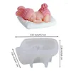 Bakeware Tools Sleeping Baby Silicone Molds Chocolate Candy Fondant Mold Baking Cake Decoration For Resin Candles Soap Making