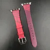 For apple watch strap Small waist strap New colorful lines leather watch strap apple IWatch 1~8se strap38/40/41mm/42/44/45mm