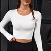 Active Shirts Long Sleeve Training Top Quick-drying Clothes For Fitness Woman T-shirts Gym Yoga Wear Workout White Scrunch Sport Shirt