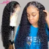 Человеческие волосы Бесплатные парики 13x4 Крайчатые вьющиеся кружевные парик для человеческих волос 30 -дюймовый кружевной парик бразильский варь