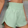 Shorts femininos laranja roupas esportivas de ioga e calças de tamanho grande para mulheres com cintura elástica Kawaii de verão