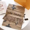 Fashion Scarf Designer Letter Scarf Scarf Ladies Fashion Bag Scarf Lång handtag Parisisk axel halsduk